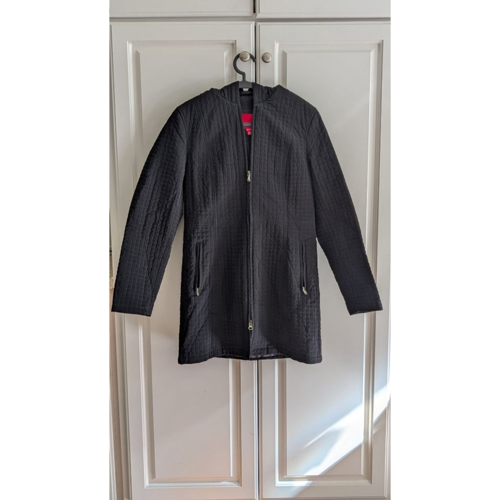 Women's Esprit Black Quilted Hooded Jacket M
